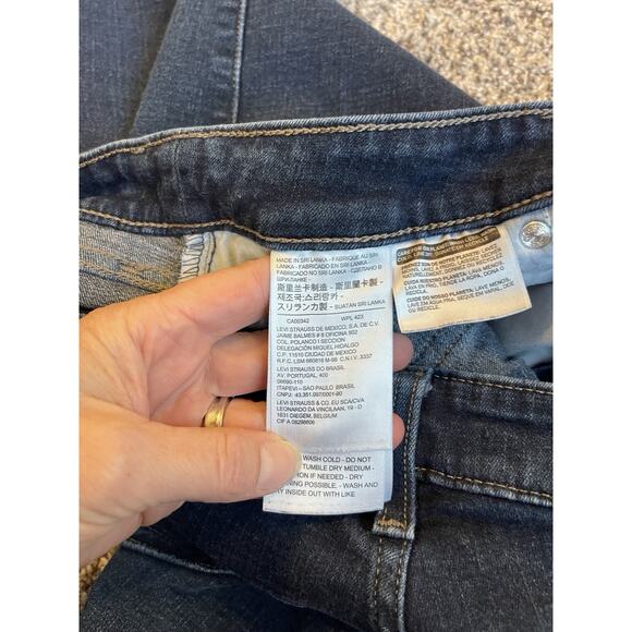Levi 415 Bootcut Relaxed Jeans Women’s Size 26W Blue Stretch Denim - Picture 8 of 8